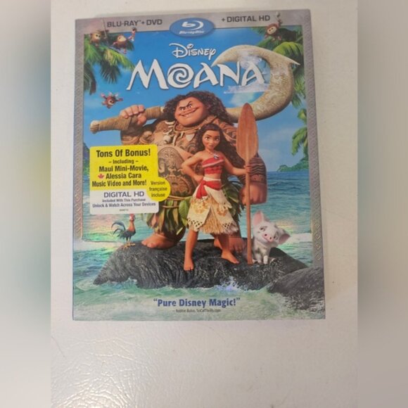 Disney Moana (Blu-ray + Dvd + Digital) 2 Disc New - Picture 2 of 3